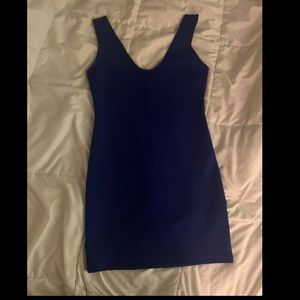 Royal blue mini dress